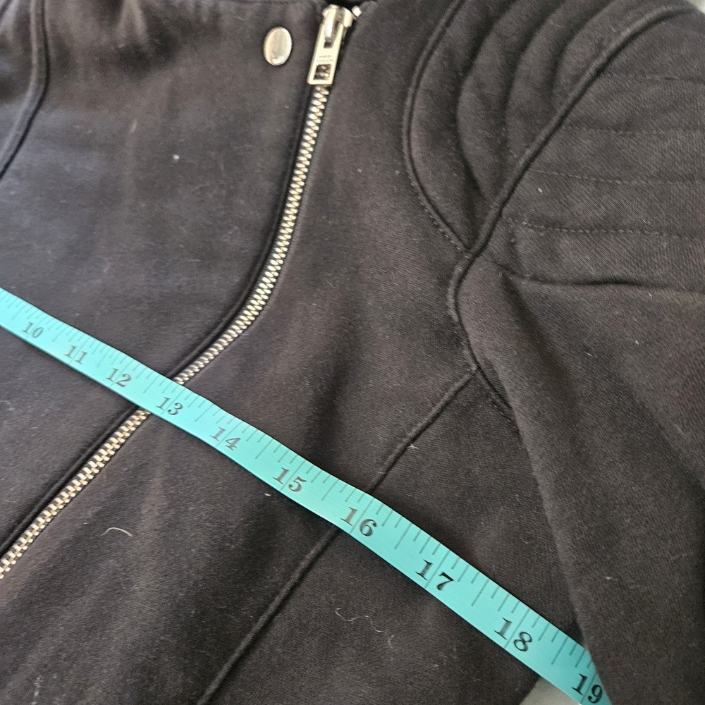 Harley-Davidson Vintage 1990s Biker Zip Cotton Black Jacket Medium EUC - Picture 11 of 16
